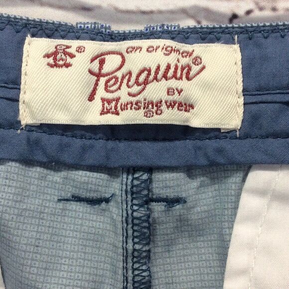 Penguin by Munsingwear Golf Shorts Men's Size 30 Blue Geometric Print Athleisure - Picture 2 of 11